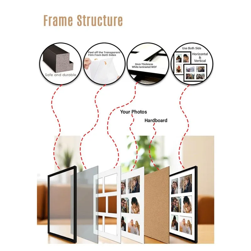Memora Collage Photo Frame - Black media 4