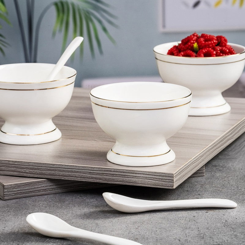 Sonaki BoneChina Ice Cream Cups (160 ML Each) - Set of Six media 3