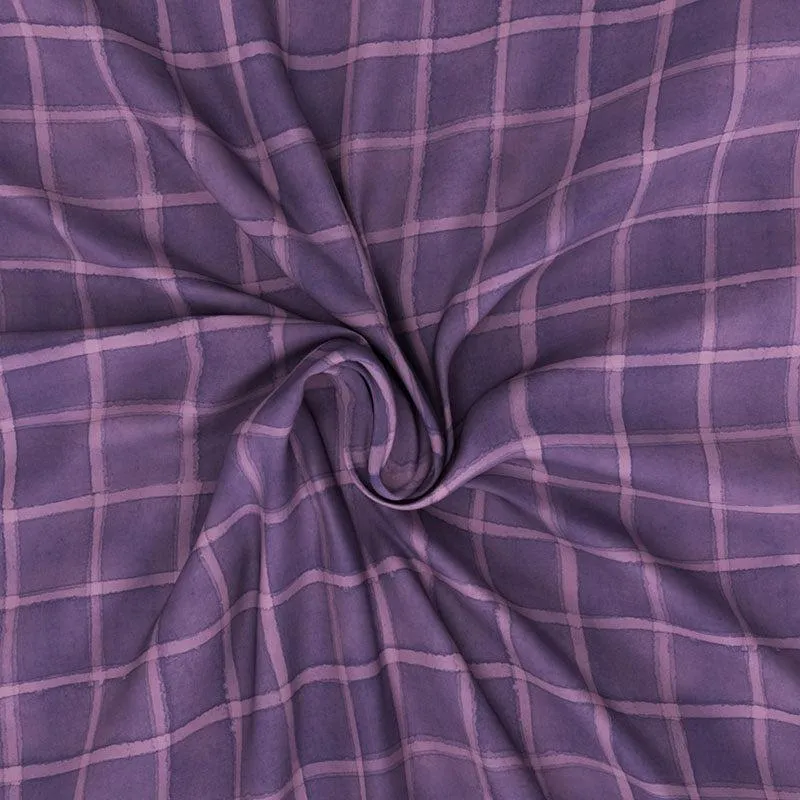 Nautica Lattice Haven Geometric Cotton Bedsheet (Purple) - 160 TC media 6