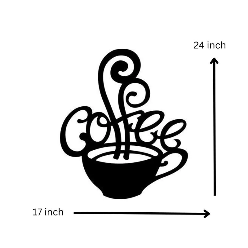 Coffee Black Iron Wall Accent media 5
