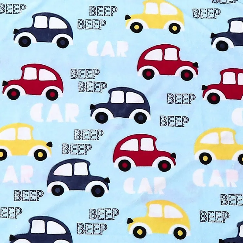 Monte Carlo Car Cuddle Kids Blanket (Blue)- 300 GSM media 4