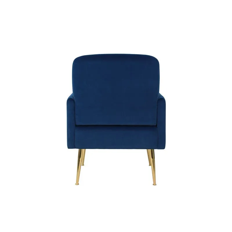 Serenza Neem Wood Accent Chair - Dark Blue media 6