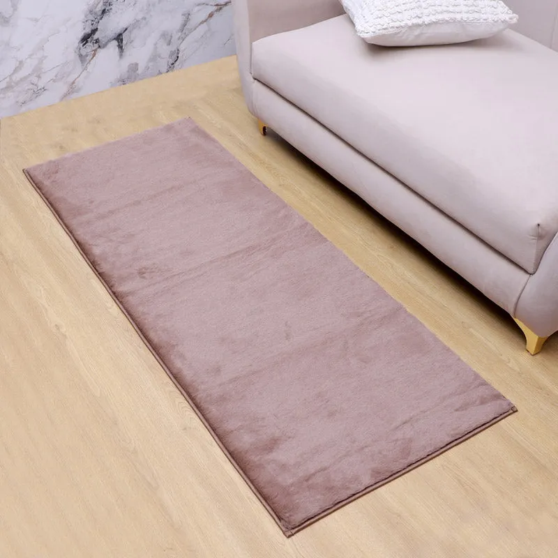 Ileva Anti Skid Runner Rug - Peanut Brown media 1