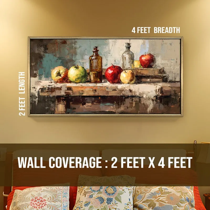 Golden Apples Canvas Wall Painting With Frame media 8