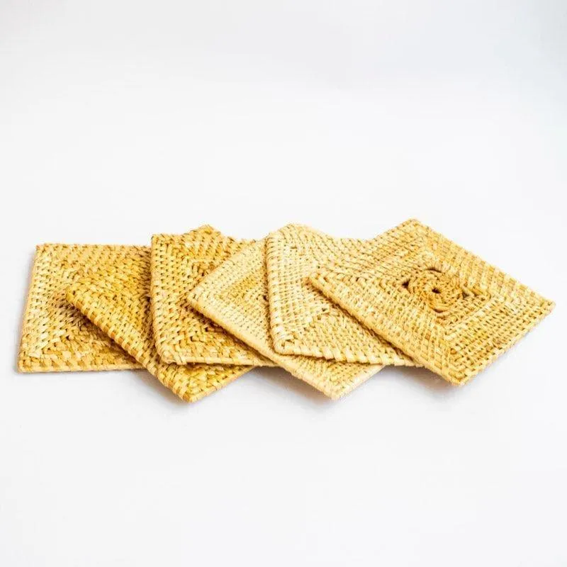 Trishan Natural Fiber Coaster - Set Of Six media 1