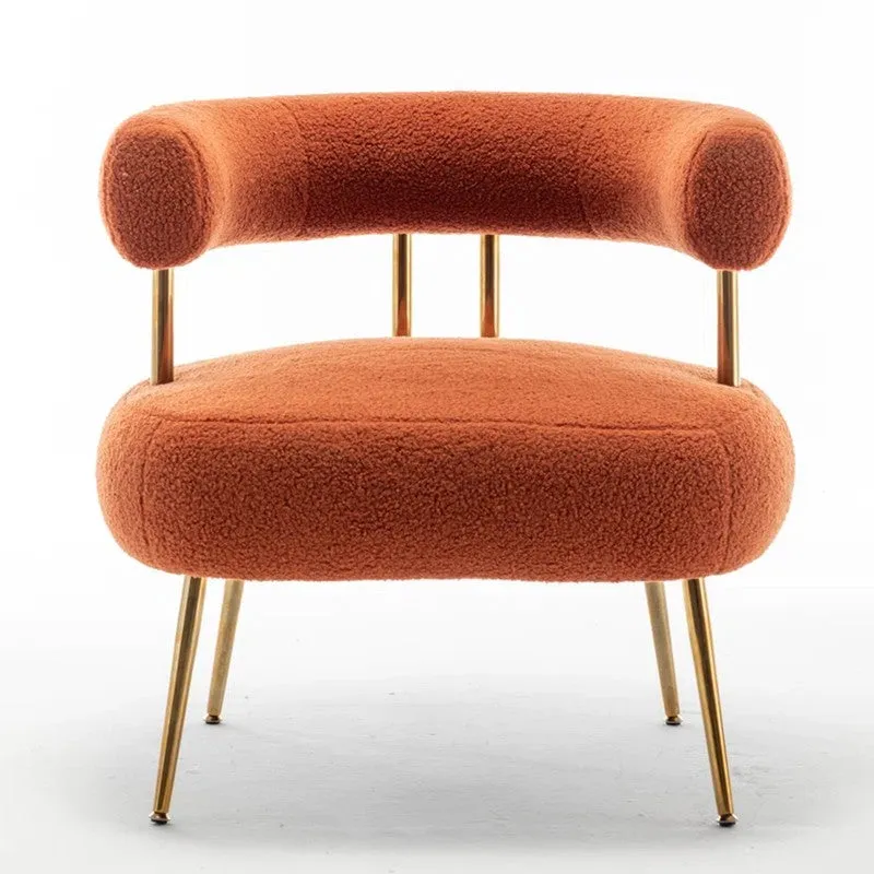 Oaklyn Neem Wood Accent Chair - Orange media 6