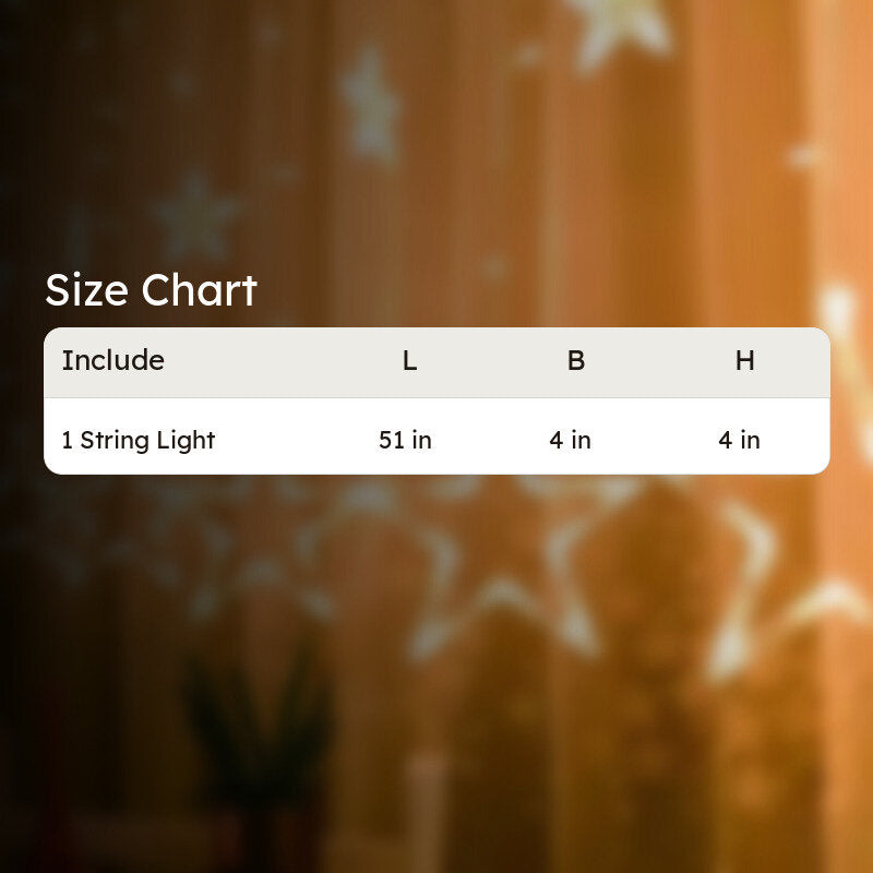 Starry Nights Curtain String Light media 5