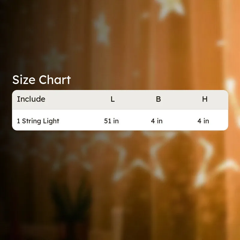 Starry Nights Curtain String Light media 5
