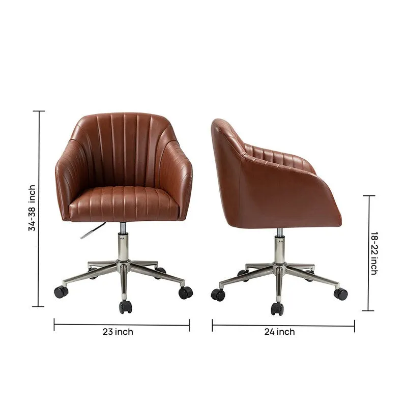 Luxsit Metal Office Chair - Brown media 8