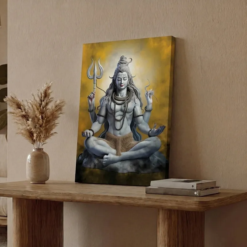 Lord Shiva Grace Canvas Wall Painting media 1