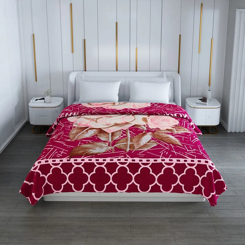 Monte Carlo Crimson Harmony Blanket - 1000 GSM media 3