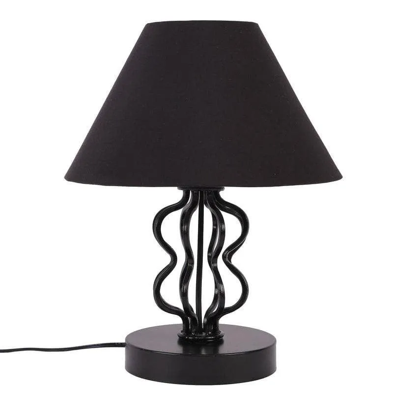 Iggly Wiggly Fabric Table Lamp - Black media 4