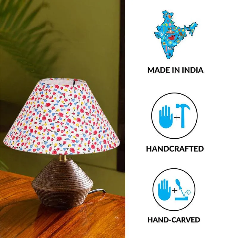 Color Splash Cone Wooden Table Lamp - Multicolor media 5