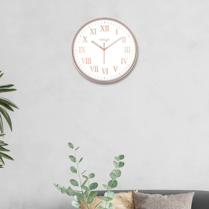 Retrovia Premium Silent Sweep Wall Clock - White