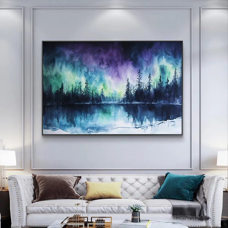 Magical Aurora Wall Painting media 4