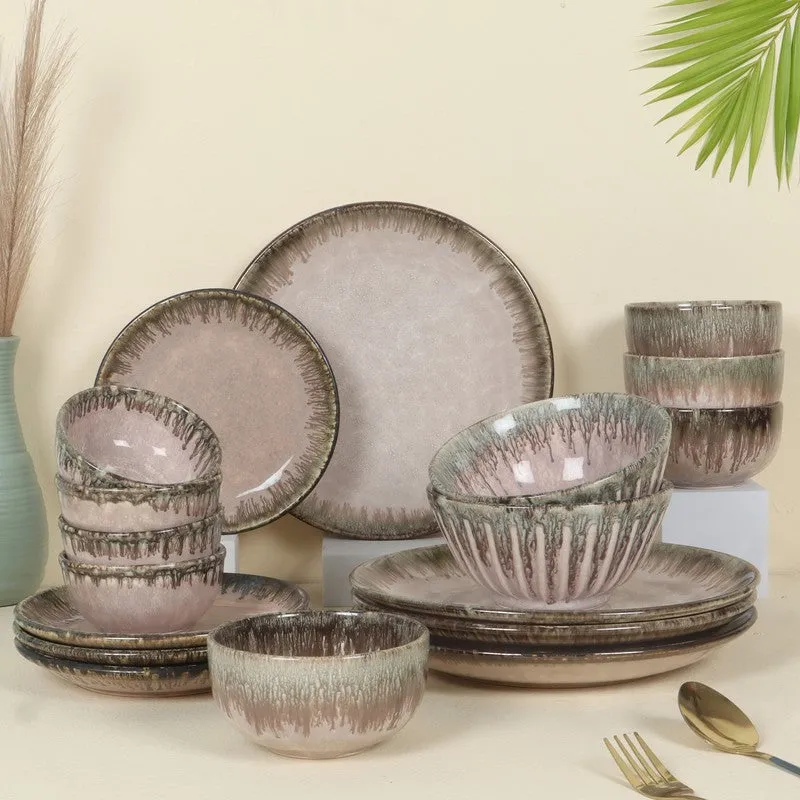 Serene Dineware Dinner Sets (Pink) - 18 Piece Set media 1