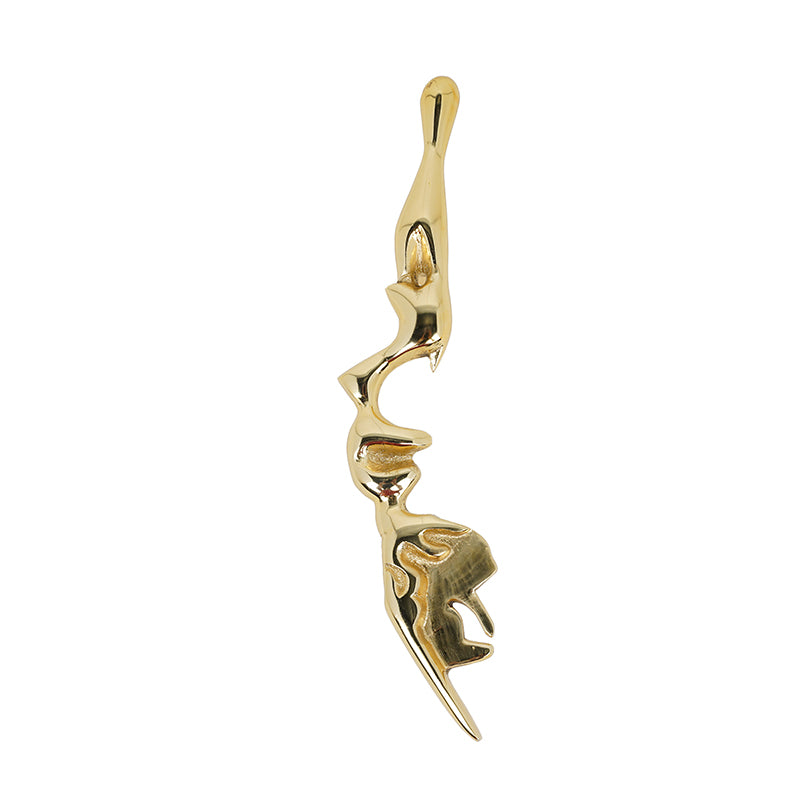 Alma Designer Bark Handmade Door Handle - Small media 4