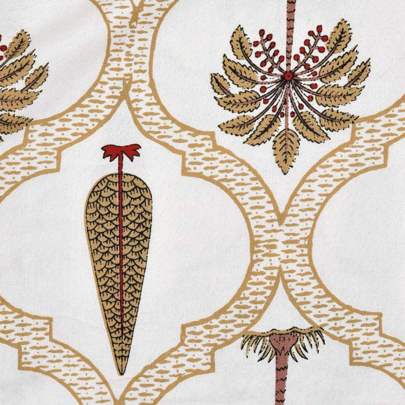 Zenith Ethnic Reversible Cotton Dohar (Brown & White)  - 180 GSM media 4