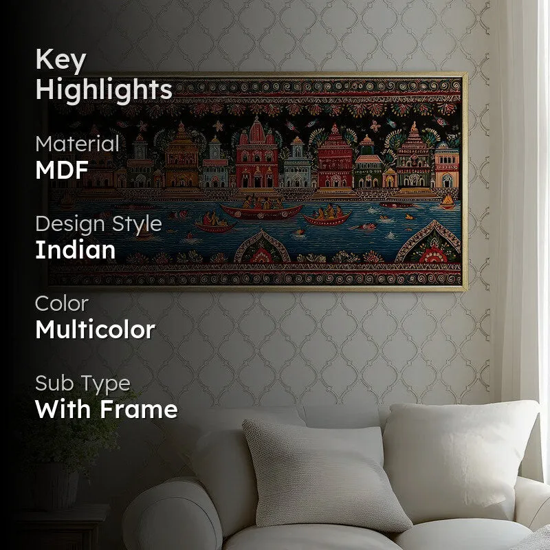 Rhythms of the Banaras Folk Wall Art media 2