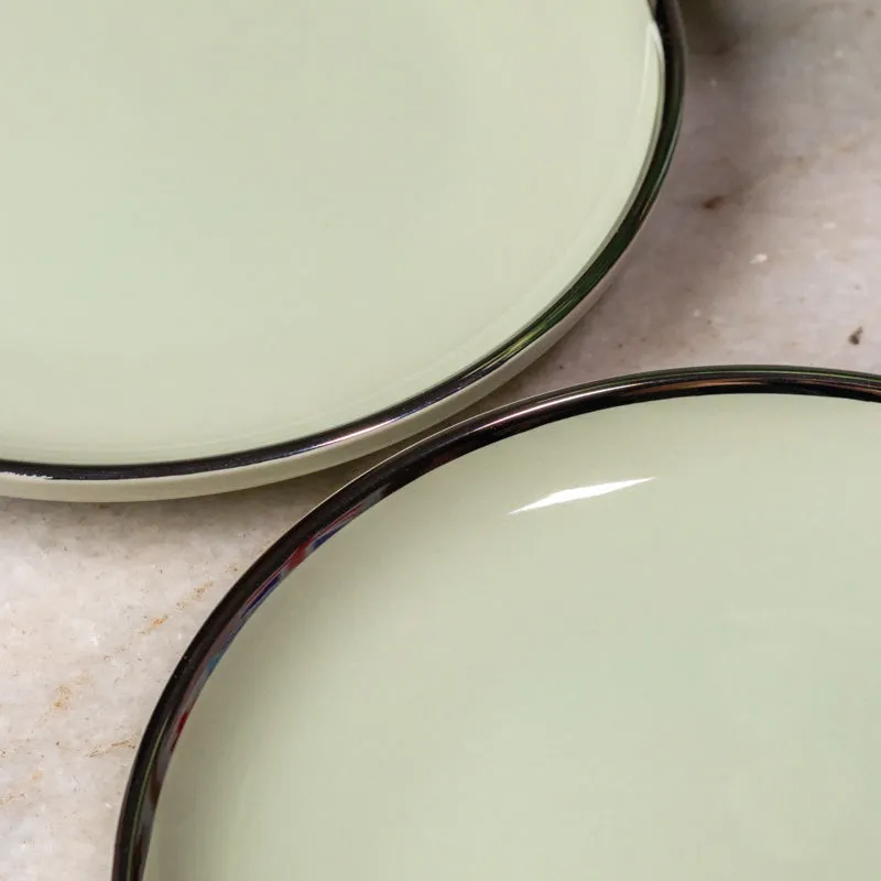 Sage Rim Quarter Plate - Set Of Two media 5