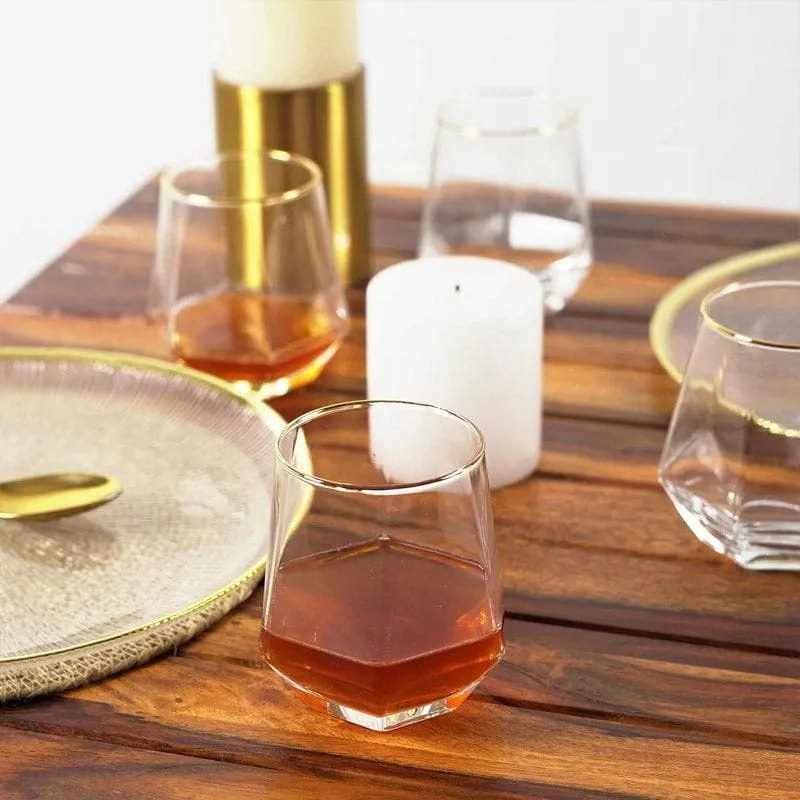 Diamond Edge Glass (340 ml) - Set Of Four media 1
