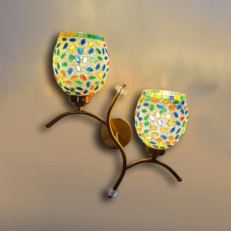 Lumora Twin Glass Wall Lamp - Multicolor media 5