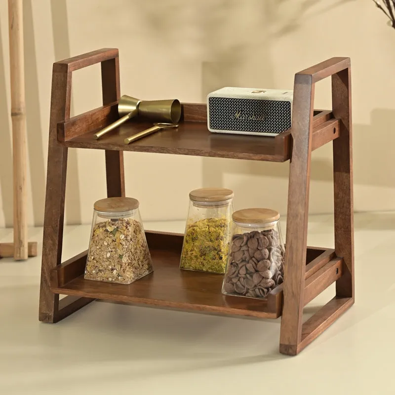 Kivra 2 - Tiered Wood Rack media 1