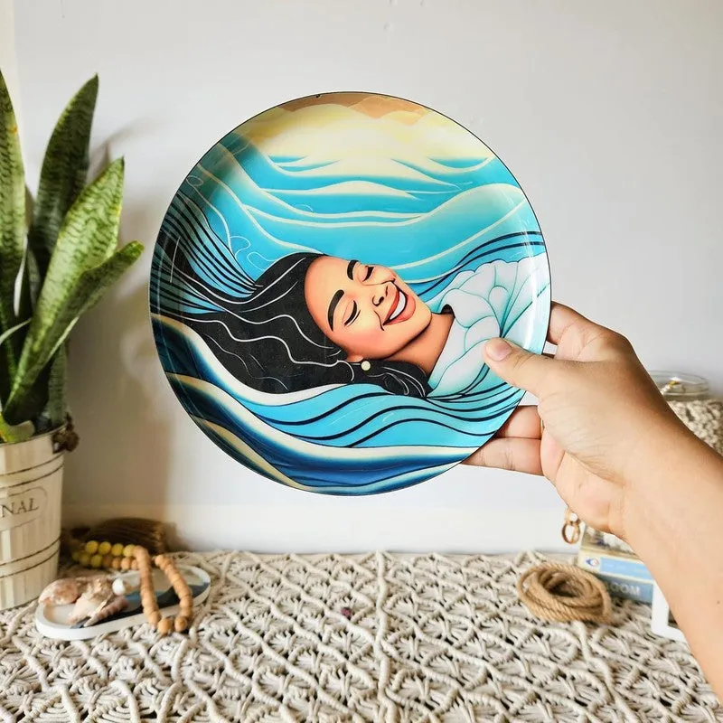 Scenic Art Round Metal Wall Plates - Set Of Five media 5
