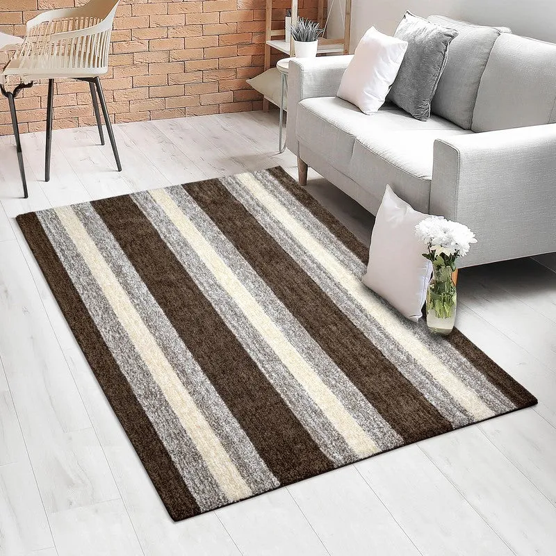 Line Tuft Anti Slip Carpet - Brown media 4