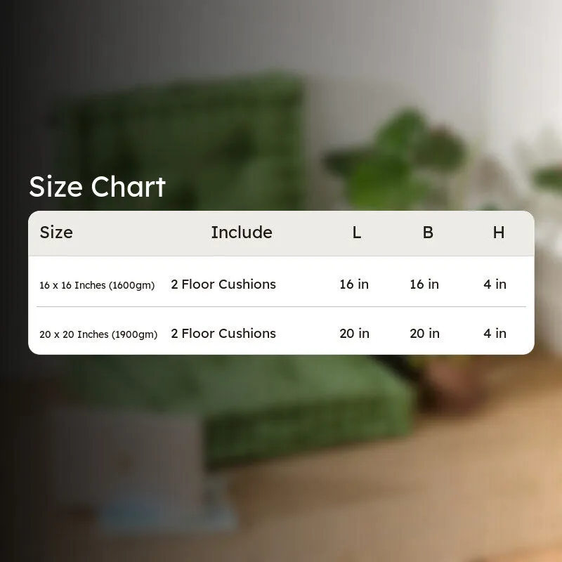 Marlon Floor Cushion (Green) - Set Of Two media 12