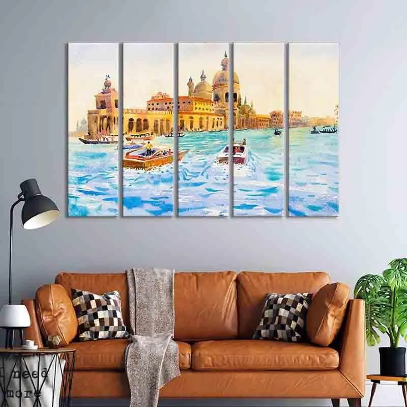 Harmandir Sahib Wall Art - Five Piece Set media 1