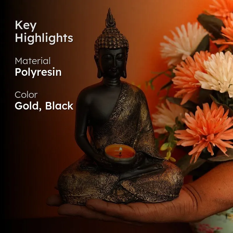 Meditating Lord Buddha Statue media 2