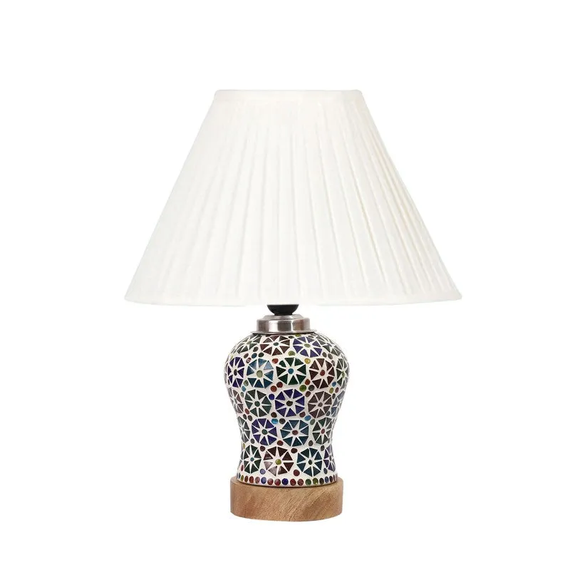 Astrona Pleatra Wooden Table Lamp - Multicolor media 5