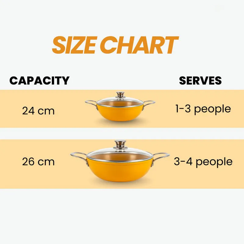 Salford SizzleCraft Ceramic Kadhai With Lid- 3200 mL media 10