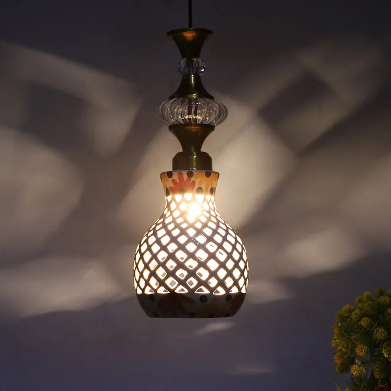 Vintage Iron Ceiling Lamp media 1