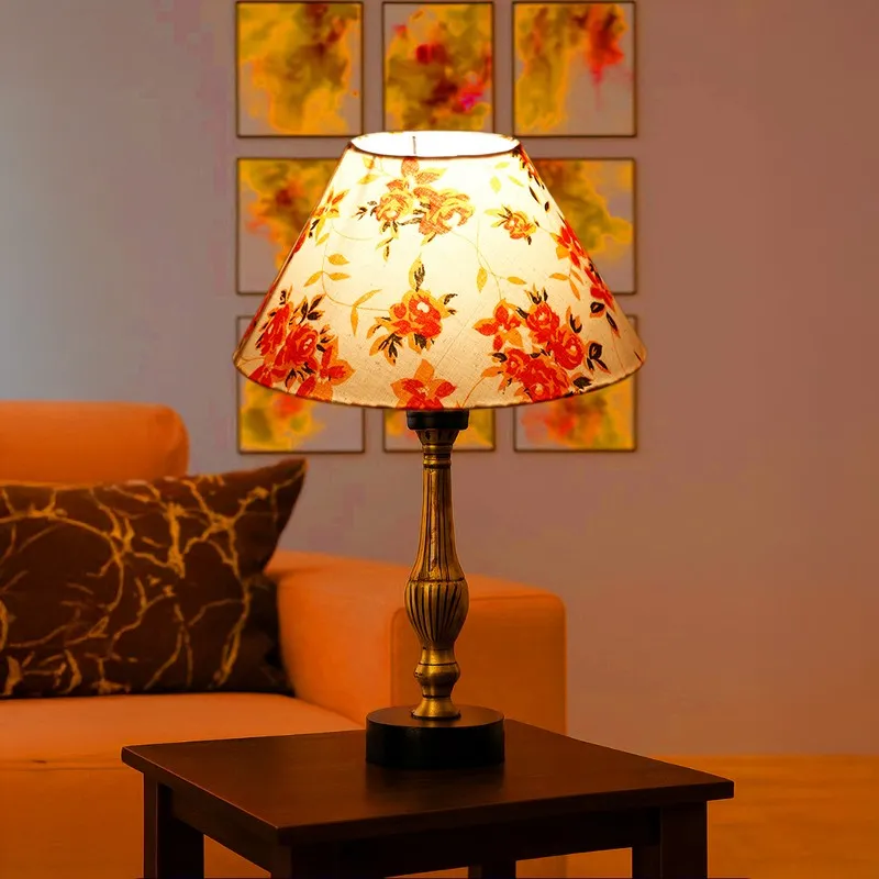 Aurelo Tiro Wooden Table Lamp - Multicolor media 1