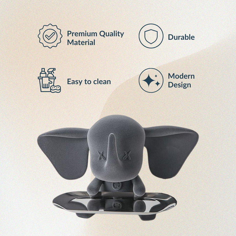 Elephant Tray Showpiece - Grey media 5