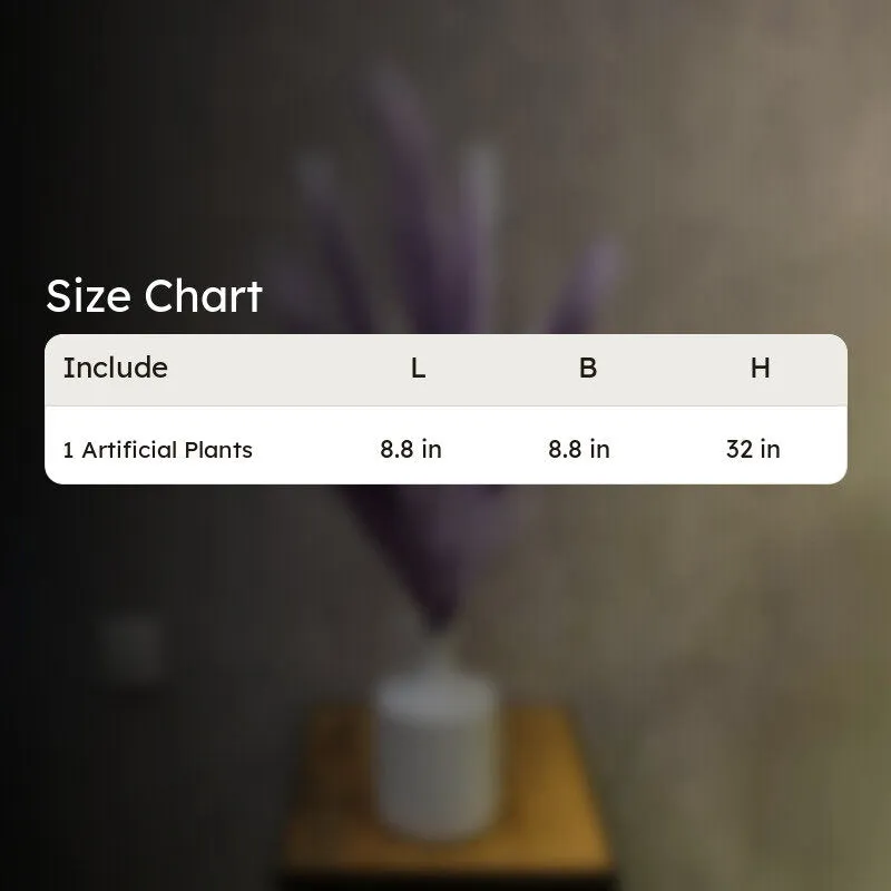 Real Look Artificial Pampas Flower - Purple media 6