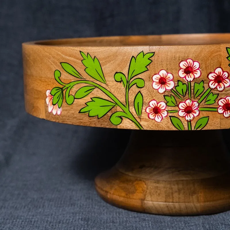 Bloom Delight Floral Wooden Cake Stand media 7