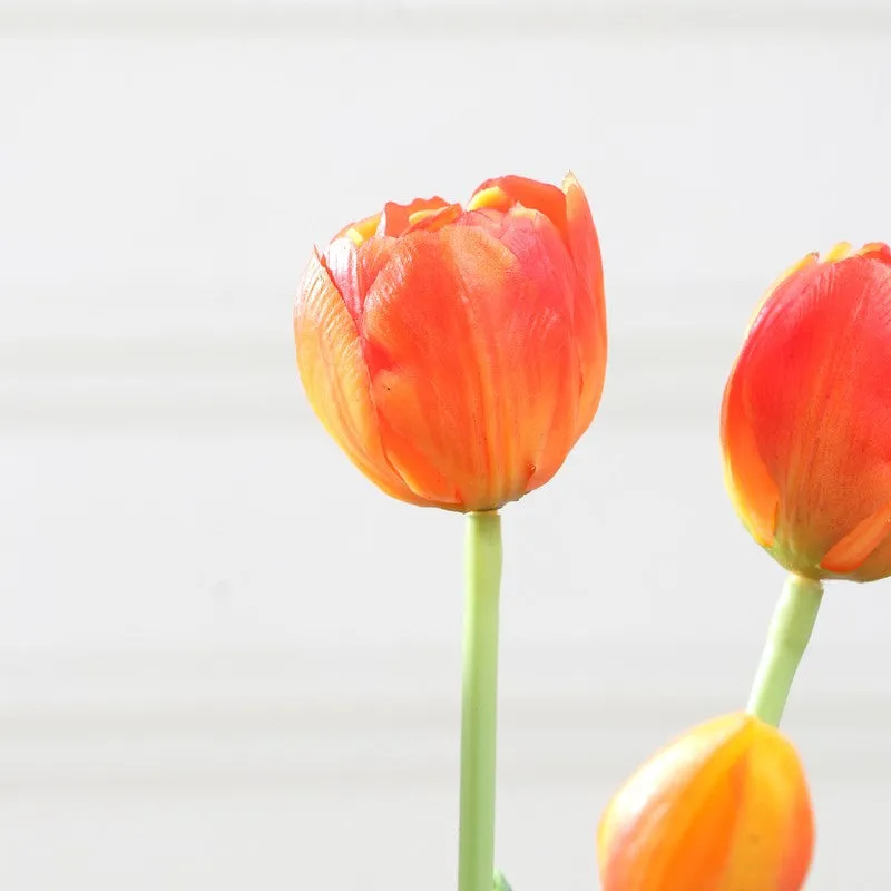 Tulip Artificial Flower Bunch - Orange media 4