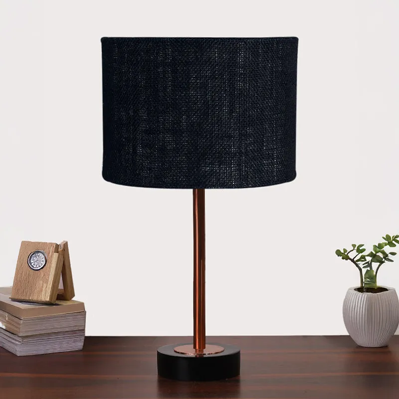 Sienna I Rodin Wooden Table Lamp - Black,Copper media 3