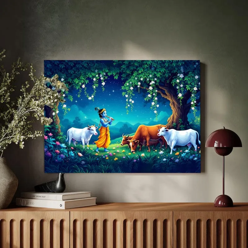 Kanha Blues Canvas Wall Art media 6