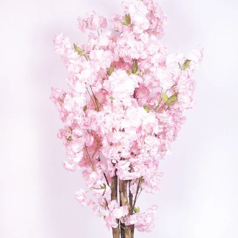 Dreamy Cheery Blossom Artificial Plant With Black Plastic Pot media 5