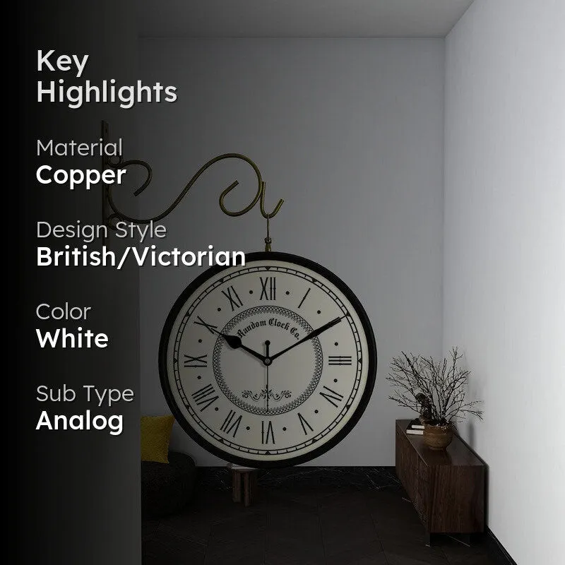 Oldspire Double Sided Wall Clock media 2