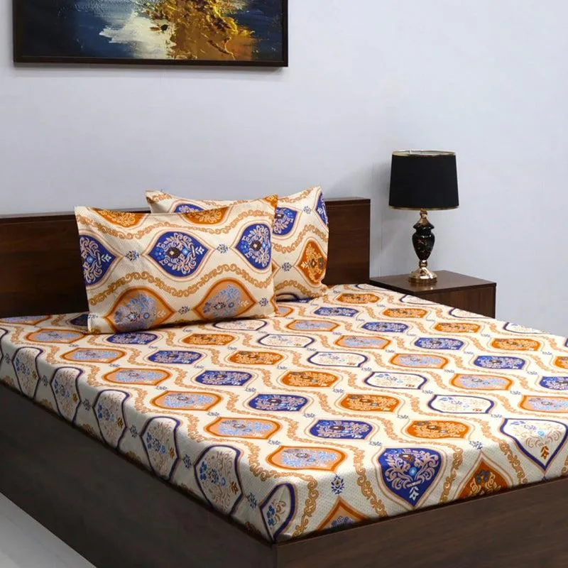 Oviya Ethnic Microfiber Bedsheet - 110 GSM media 3