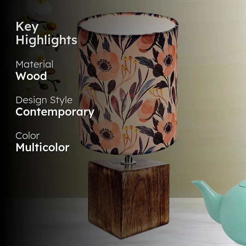 Oleda Flora Wooden Table Lamp - Multicolor media 2