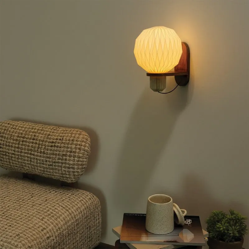 Fig Living Aura Pleat Paper Sconce media 8