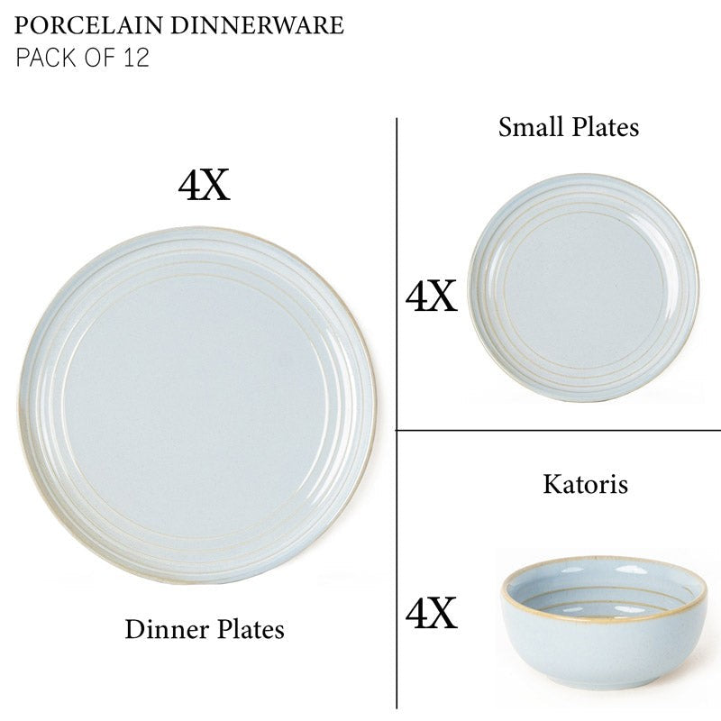 Estia Dinner Set (Artic Blue) - 12 Piece Set media 6