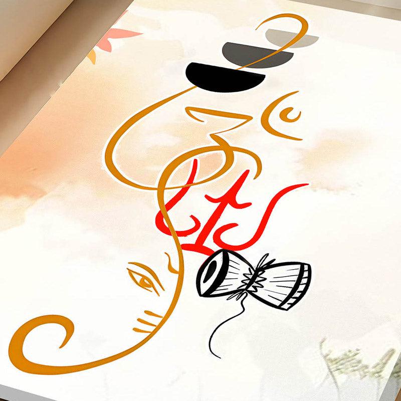 Shiva Bhakti Cotton Canvas Wall Art media 3