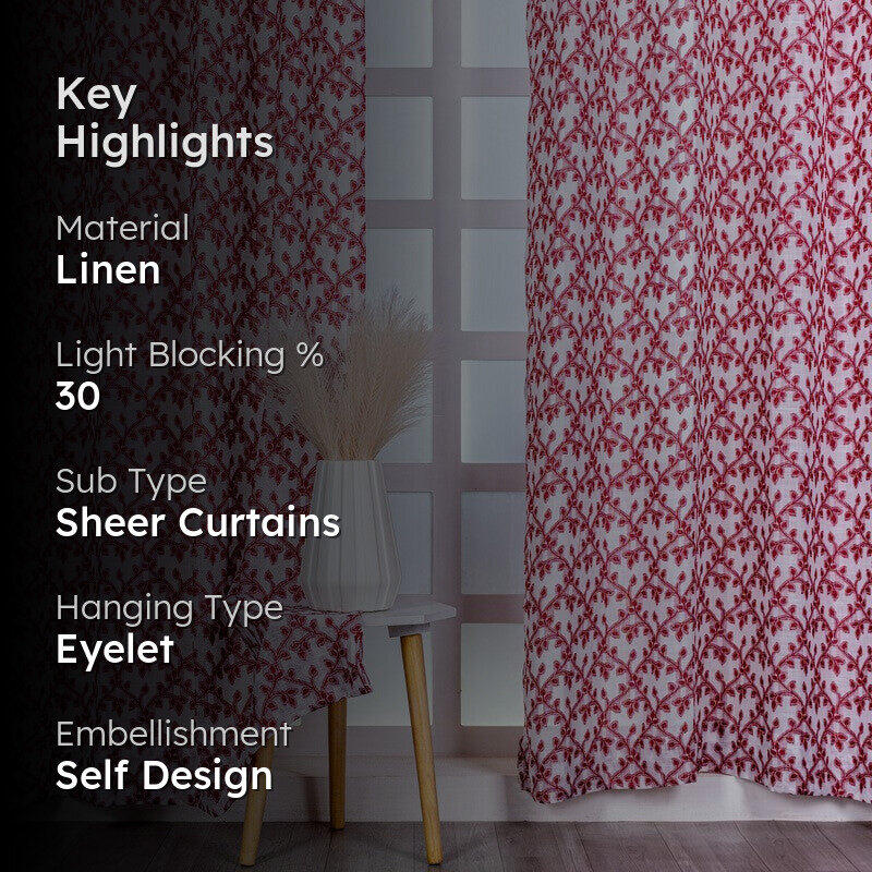 Tazlyn Classic Floral Curtain - Set Of Two media 2